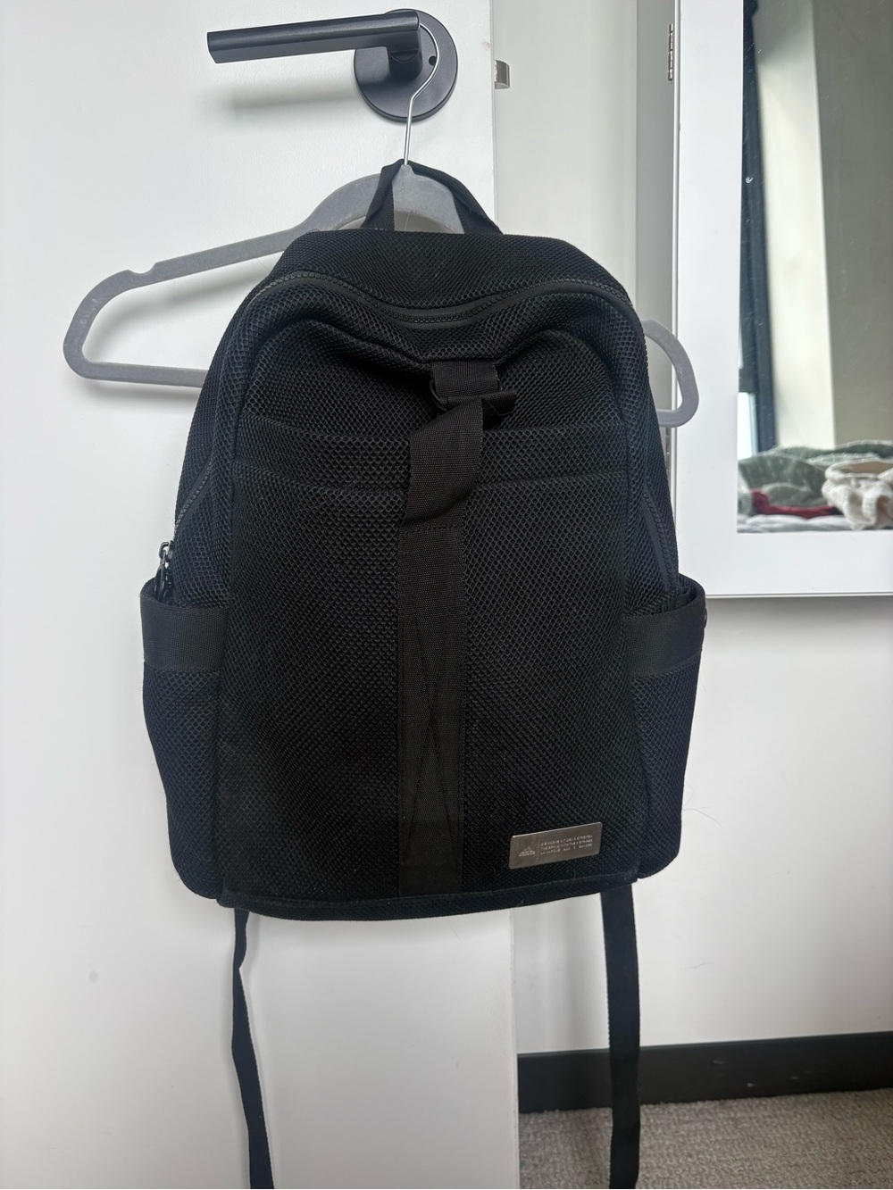 Adidas Unisex Black Mesh Everyday Backpack